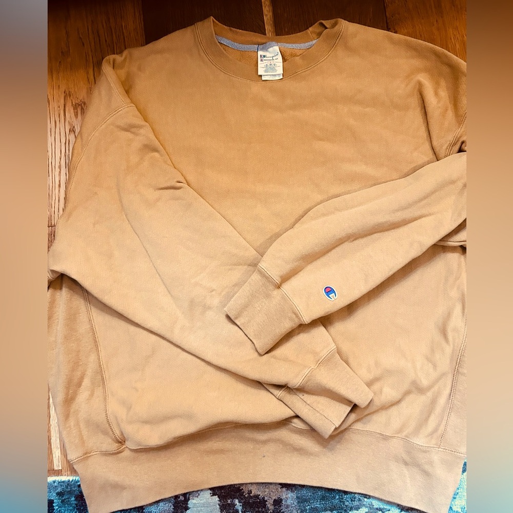 Champion sweatshirt. Label says it’s an L but it’s an XL in my book.